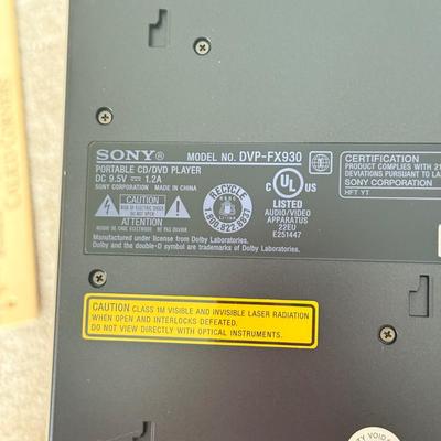 LOT 294K: Sony Portable CD/DVD Player Model DVP-FX930