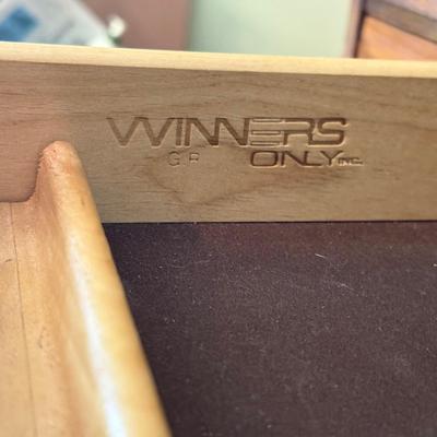 LOT 299F: Vintage Winners Only Rolltop Desk w/ Keys