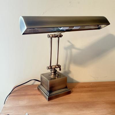 LOT 302F: Brass Vintage Office Lamps & Magnifying Glasses