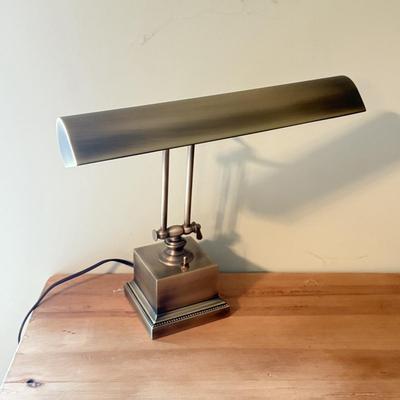 LOT 302F: Brass Vintage Office Lamps & Magnifying Glasses