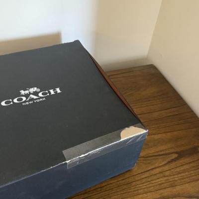 LOT 303L: Coach New York Gift Boxes & Cloth Bags