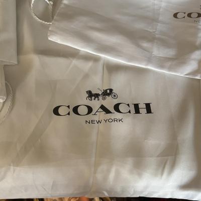 LOT 303L: Coach New York Gift Boxes & Cloth Bags