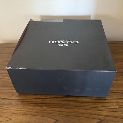 LOT 303L: Coach New York Gift Boxes & Cloth Bags