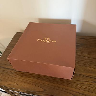 LOT 303L: Coach New York Gift Boxes & Cloth Bags
