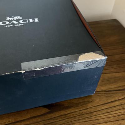 LOT 303L: Coach New York Gift Boxes & Cloth Bags