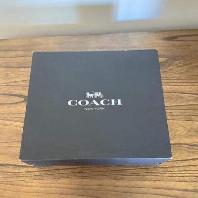 LOT 304D: Coach New York Gift Boxes & Cloth Bags