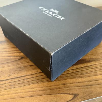 LOT 304D: Coach New York Gift Boxes & Cloth Bags