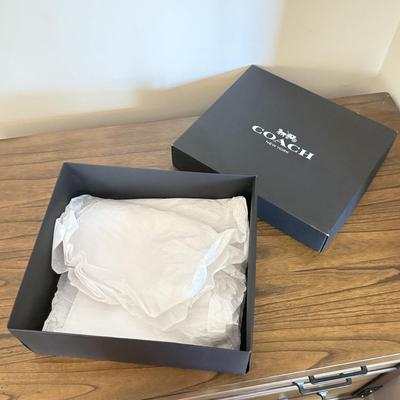LOT 304D: Coach New York Gift Boxes & Cloth Bags