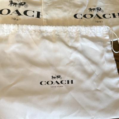 LOT 304D: Coach New York Gift Boxes & Cloth Bags