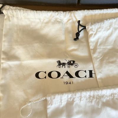 LOT 304D: Coach New York Gift Boxes & Cloth Bags