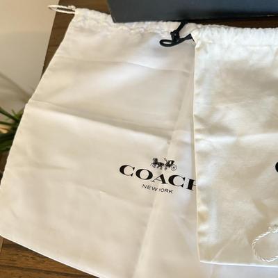 LOT 304D: Coach New York Gift Boxes & Cloth Bags