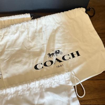 LOT 304D: Coach New York Gift Boxes & Cloth Bags