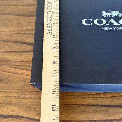 LOT 304D: Coach New York Gift Boxes & Cloth Bags