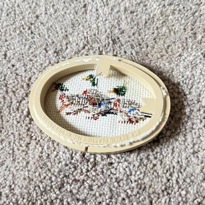 LOT 306D: Sharon Powers Basket Cross Stitch Artwork