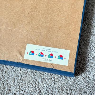 LOT 306D: Sharon Powers Basket Cross Stitch Artwork