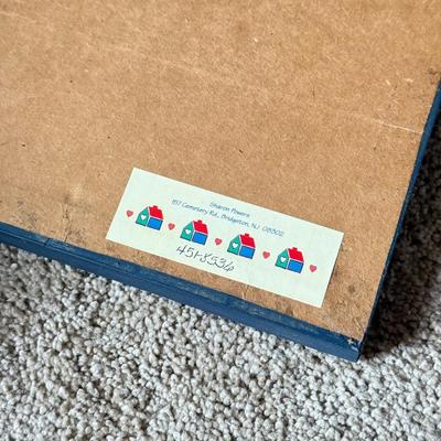 LOT 306D: Sharon Powers Basket Cross Stitch Artwork