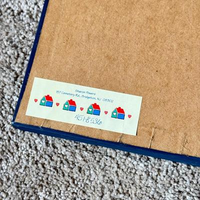 LOT 306D: Sharon Powers Basket Cross Stitch Artwork