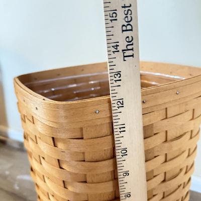 LOT 307K: Four Hand Woven Longaberger Baskets w/ Plastic Inserts