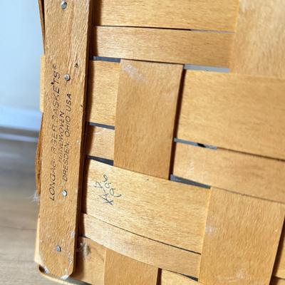 LOT 307K: Four Hand Woven Longaberger Baskets w/ Plastic Inserts