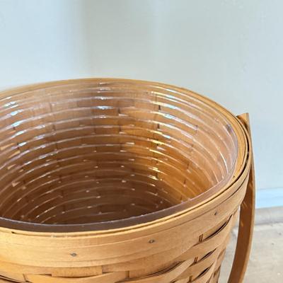 LOT 307K: Four Hand Woven Longaberger Baskets w/ Plastic Inserts