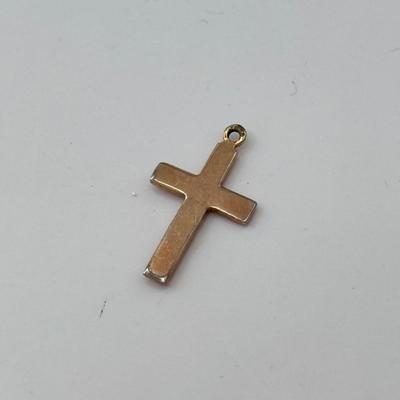 LOT 315J: Vintage 1950s West Germany Porcelain “Pin of Pretty Lady” & Two Vintage Cross Pendants