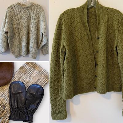Country Collection Pure Wool Sweater, Cardigans & Winter Accessories, Size L (GB2-HS)