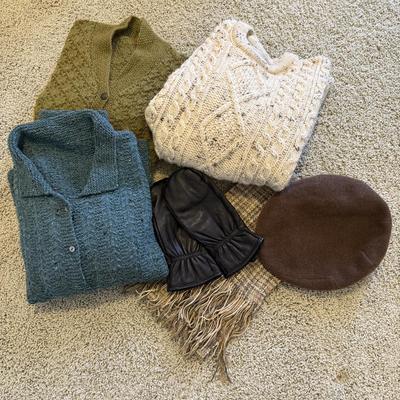 Country Collection Pure Wool Sweater, Cardigans & Winter Accessories, Size L (GB2-HS)