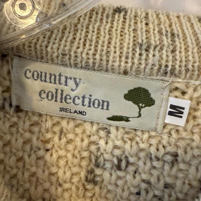 Country Collection Pure Wool Sweater, Cardigans & Winter Accessories, Size L (GB2-HS)