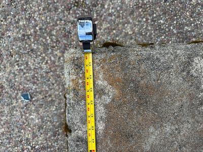 Stone Bench - cracked top