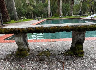Stone Bench - cracked top