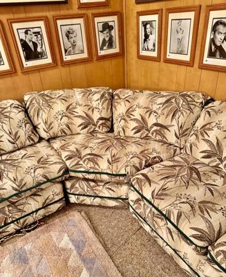 Vintage very large Sofa - 3 sections - 184" length - comes with an attached $5 bill