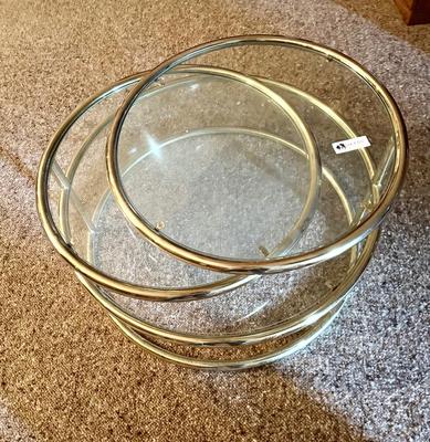 Vintage Swivel Coffee Table - 1970's Milo Baughman Style?