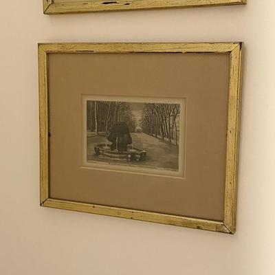Framed French Scene Etchings (GB2-HS)