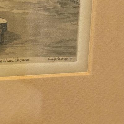Framed French Scene Etchings (GB2-HS)