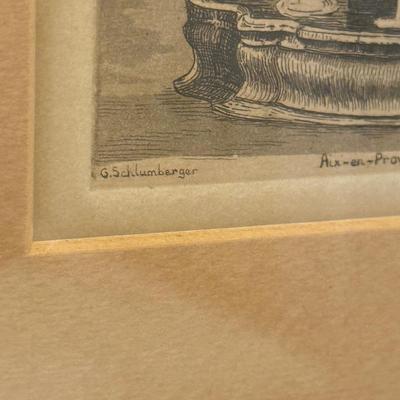 Framed French Scene Etchings (GB2-HS)