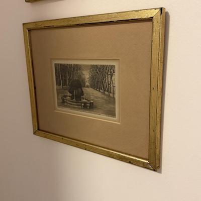 Framed French Scene Etchings (GB2-HS)