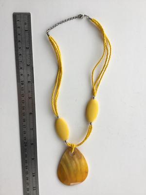 Beautiful yellow statement necklace