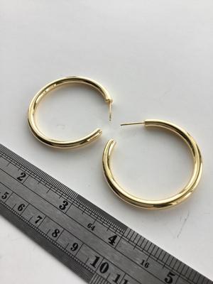 Gold tone fashion hoops