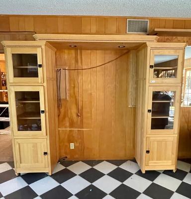 Entertainment Center with Light - works