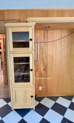 Entertainment Center with Light - works