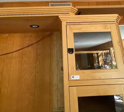Entertainment Center with Light - works