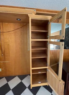 Entertainment Center with Light - works
