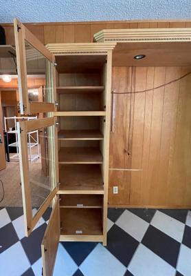 Entertainment Center with Light - works