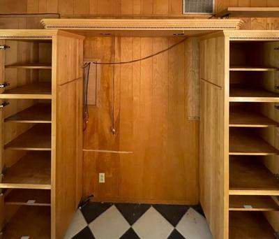 Entertainment Center with Light - works