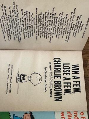 Vintage Set of Four (4) Charlie Brown Books by Charles M. Schulz