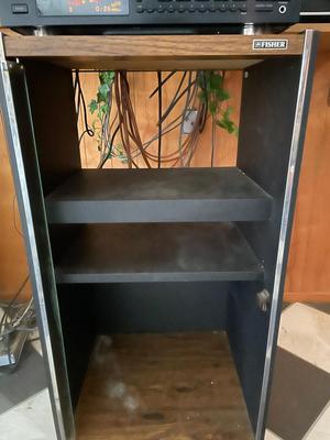 Yamaha Receiver and Yamaha 5 CD Player and Stereo Case