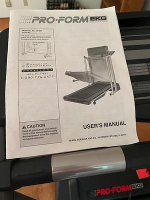 PRO-FORM EKG Treadmill - works