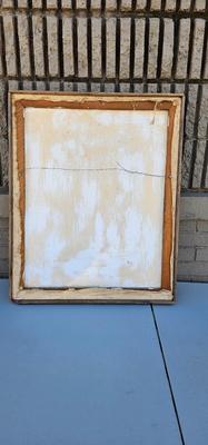 Original Lovely Still Life Painting in Pointillist Style, Vintage