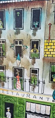 Signed Painting by Robert Scott, European City Streets