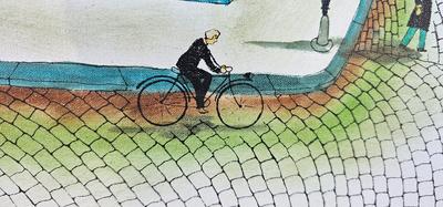 Signed Painting by Robert Scott, European City Streets